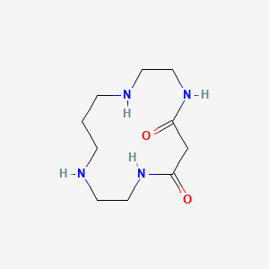 molecular formula C10H20N4O2 B1195569 1,4,8,11-Tetraazacyclotetradecane-5,7-dione CAS No. 63972-19-0