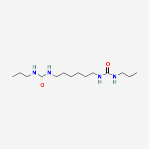 molecular formula C14H30N4O2 B11955699 Urea, N,N''-1,6-hexanediylbis[N'-propyl- CAS No. 89307-21-1