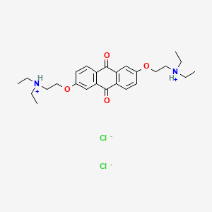 Anthraquinone, 2,6-bis(2-(diethylamino)ethoxy)-, dihydrochloride