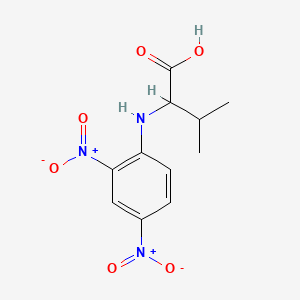 molecular formula C11H13N3O6 B11955802 2-(2,4-Dinitroanilino)-3-methylbutanoic acid CAS No. 10547-33-8