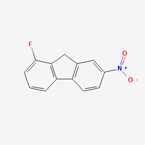 molecular formula C13H8FNO2 B11955807 1-Fluoro-7-nitro-9h-fluorene CAS No. 343-38-4