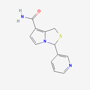 1h,3h-Pyrrolo[1,2-c]thiazole-7-carboxamide, 3-(3-pyridinyl)-