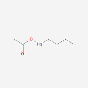 molecular formula C6H12HgO2 B11955855 Butylmercuri acetate CAS No. 5131-56-6