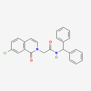 molecular formula C24H19ClN2O2 B11955870 N-benzhydryl-2-(7-chloro-1-oxo-2(1H)-isoquinolinyl)acetamide CAS No. 853319-81-0