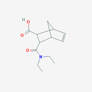 molecular formula C13H19NO3 B11955880 3-(Diethylcarbamoyl)bicyclo[2.2.1]hept-5-ene-2-carboxylic acid 