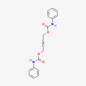 molecular formula C18H16N2O4 B11955899 But-2-yne-1,4-diyl bis(phenylcarbamate) CAS No. 21840-67-5