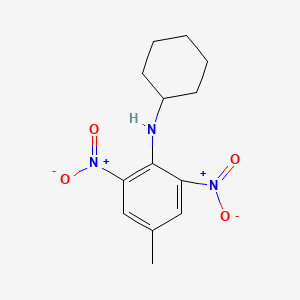 molecular formula C13H17N3O4 B11955905 N-cyclohexyl-4-methyl-2,6-dinitroaniline 