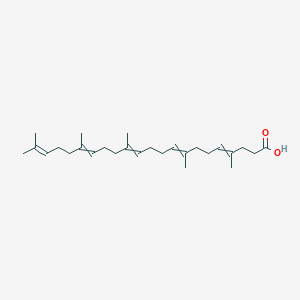 molecular formula C27H44O2 B1195592 4,8,13,17,21-Pentamethyldocosa-4,8,12,16,20-pentaenoic acid 