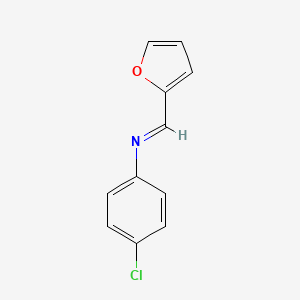molecular formula C11H8ClNO B11955963 4-Chloro-N-(furan-2-ylmethylene)aniline CAS No. 13533-22-7