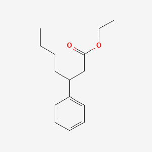 molecular formula C15H22O2 B11955981 Ethyl 3-phenylheptanoate CAS No. 63473-85-8