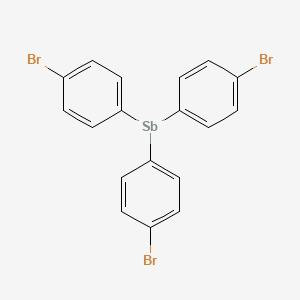 molecular formula C18H12Br3Sb B11955999 Tris(4-bromophenyl)antimony CAS No. 17946-45-1