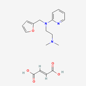 molecular formula C18H23N3O5 B11956026 Methafurylene fumarate CAS No. 5429-41-4