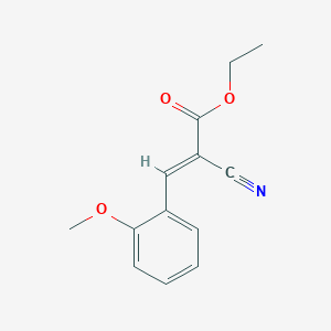 molecular formula C13H13NO3 B11956031 Ethyl 2-cyano-3-(2-methoxyphenyl)acrylate CAS No. 14533-89-2