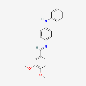 molecular formula C21H20N2O2 B11956038 N-(3,4-Dimethoxybenzylidene)-N'-phenyl-1,4-phenylenediamine 