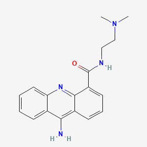 molecular formula C18H20N4O B1195604 9-Amino-n-[2-(dimethylamino)ethyl]-4-acridinecarboxamide CAS No. 89459-43-8