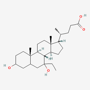 molecular formula C26H44O4 B1195606 7-Ethyl-3,7-dihydroxycholan-24-oic acid 