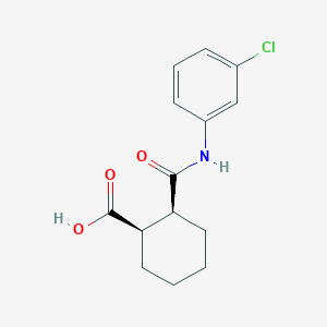 molecular formula C14H16ClNO3 B11956066 cis-N-(3-Chlorophenyl)hexahydrophthalamic acid 