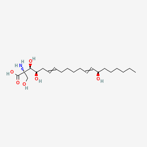 molecular formula C21H39NO6 B1195607 (2S,3R,4R,14R)-2-amino-3,4,14-trihydroxy-2-(hydroxymethyl)icosa-6,12-dienoic acid 