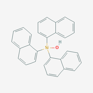 molecular formula C30H22OSi B11956078 Tris(1-naphthyl)silanol 