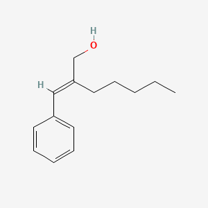 molecular formula C14H20O B11956116 1-Heptanol, 2-(phenylmethylene)- CAS No. 184900-07-0