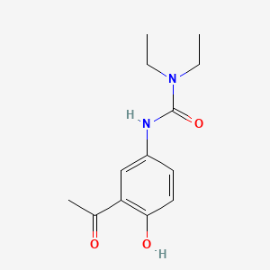 molecular formula C13H18N2O3 B1195612 3-(3-Acetyl-4-hydroxyphenyl)-1,1-diethylurea CAS No. 79881-89-3