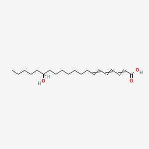molecular formula C20H34O3 B1195615 15-Hydroxyeicosatrienoic acid CAS No. 82451-61-4