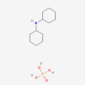 molecular formula C12H26NO4P B11956164 Cyclohexanamine, N-cyclohexyl-, phosphate CAS No. 54941-49-0