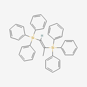molecular formula C39H34Si2 B11956169 Prop-1-ene-1,2-diylbis(triphenylsilane) 