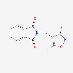 molecular formula C14H12N2O3 B1195619 N-(3,5-Dimethyl-4-isoxazolylmethyl)phthalimide CAS No. 39962-28-2