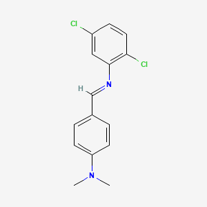 molecular formula C15H14Cl2N2 B11956215 alpha-(2,5-Dichlorophenylimino)-N,N-dimethyl-P-toluidine CAS No. 41616-21-1