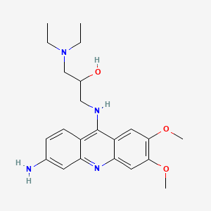 1-Diethylamino-3-((2,3-dimethoxy-6-amino-9-acridinyl)amino)-2-propanol