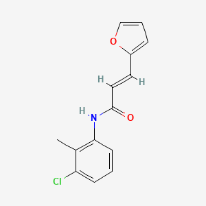 molecular formula C14H12ClNO2 B11956236 N-(3-Chloro-2-methylphenyl)-3-(2-furyl)-2-propenamide CAS No. 853349-54-9