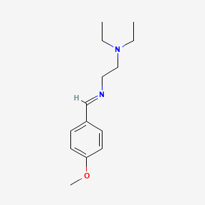 molecular formula C14H22N2O B11956269 N,N-Diethyl-N'-(4-methoxybenzylidene)ethylenediamine CAS No. 92492-99-4