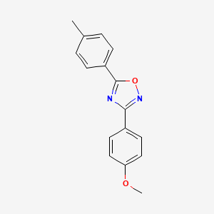 molecular formula C16H14N2O2 B1195629 3-(4-Methoxyphenyl)-5-(4-methylphenyl)-1,2,4-oxadiazole 