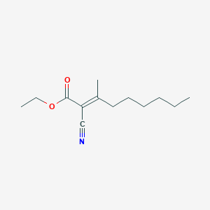 molecular formula C13H21NO2 B11956307 Ethyl 2-cyano-3-methyl-2-nonenoate CAS No. 100522-75-6