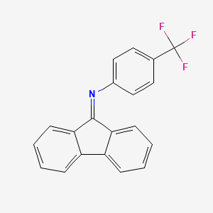 molecular formula C20H12F3N B11956339 N-(9H-Fluoren-9-ylidene)-4-(trifluoromethyl)aniline CAS No. 68161-28-4
