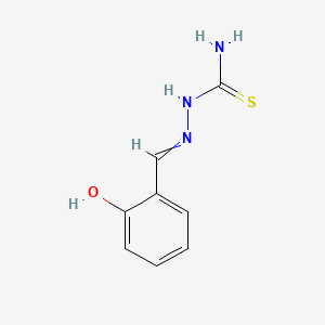 molecular formula C8H9N3OS B1195635 2-[(2-Hydroxyphenyl)methylene]hydrazinecarbothioamide 