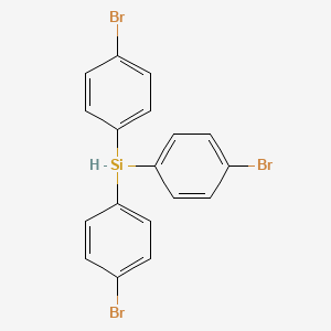 molecular formula C18H13Br3Si B11956378 Tris(4-bromophenyl)silane CAS No. 18373-69-8