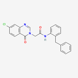 molecular formula C23H18ClN3O2 B11956396 N-(2-Benzylphenyl)-2-(7-chloro-4-oxo-3(4H)-quinazolinyl)acetamide CAS No. 853319-00-3