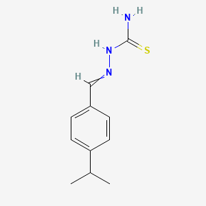 molecular formula C11H15N3S B11956436 Cuminaldehyde thiosemicarbazone 