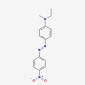 molecular formula C15H16N4O2 B11956440 N-ethyl-N-methyl-4-[(E)-(4-nitrophenyl)diazenyl]aniline CAS No. 108124-93-2