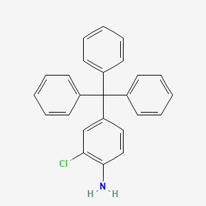 molecular formula C25H20ClN B11956446 2-Chloro-4-tritylaniline CAS No. 95745-23-6