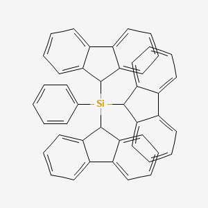 molecular formula C45H32Si B11956459 Phenyltris(9-fluorenyl)silane 