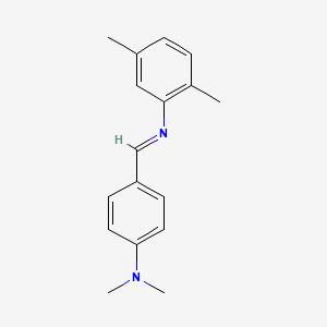 molecular formula C17H20N2 B11956464 N-{(E)-[4-(dimethylamino)phenyl]methylidene}-2,5-dimethylaniline 