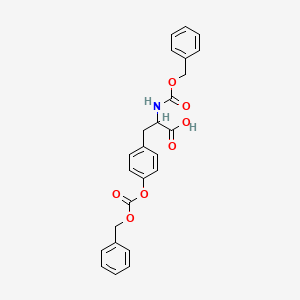 molecular formula C25H23NO7 B11956469 n,o-Bis[(benzyloxy)carbonyl]tyrosine CAS No. 57228-56-5