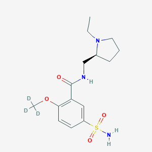 molecular formula C15H23N3O4S B119565 S-(-)-Sulpiride-d3 CAS No. 124020-27-5