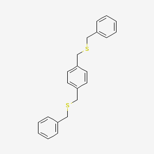 molecular formula C22H22S2 B11956526 alpha,alpha'-Bis(benzylthio)-P-xylene CAS No. 134164-44-6