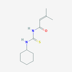 molecular formula C12H20N2OS B11956538 N-Cyclohexyl-N'-(3-methyl-2-butenoyl)thiourea CAS No. 853334-08-4
