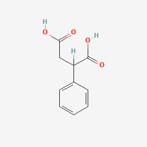 molecular formula C10H10O4 B1195655 Phenylsuccinic acid CAS No. 635-51-8