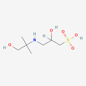 molecular formula C7H17NO5S B1195656 2-Hydroxy-3-((1-hydroxy-2-methylpropan-2-yl)amino)propane-1-sulfonic acid CAS No. 68399-79-1